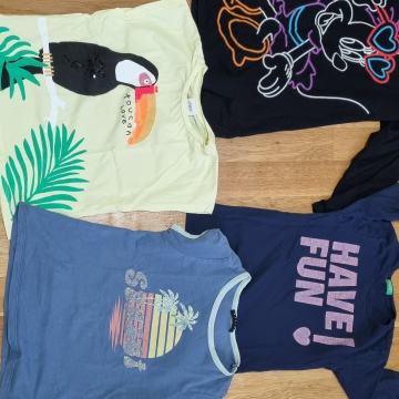 Komplet majic Sisley, Benetton in Zara 6-7 let