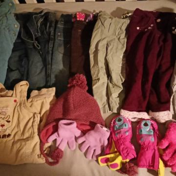 Komplet otroških oblačil 74 - 80 za punčko jesen zima Idexe, H&M itd