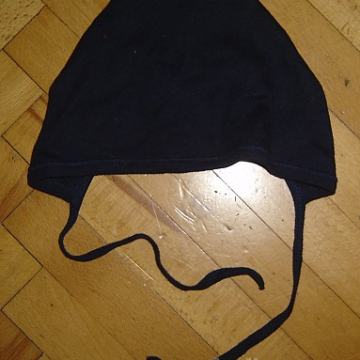 Modra bombažna kapica-80