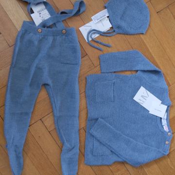 nov komplet iz čiste alpaka volne, Zara, št. 80 (9-12 m)