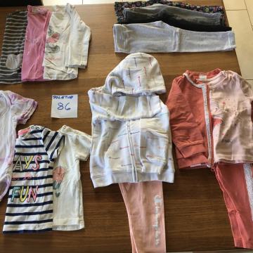 Poletna oblačila za deklico št. 86 (1-1,5 leta)