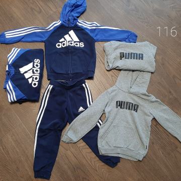oblačila dvojčka Adidas Puma Champion Icepeak Nike 110/116/122/128/134