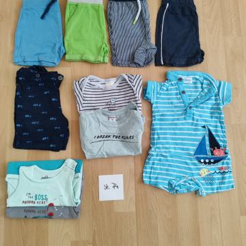 Otroška oblačila za fantka št. 74 (95 kosov)