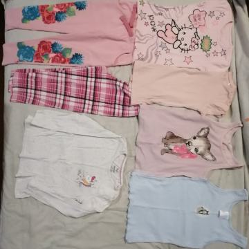 Prodam komplet oblačilt za deklico 110/116 pomlad poletje