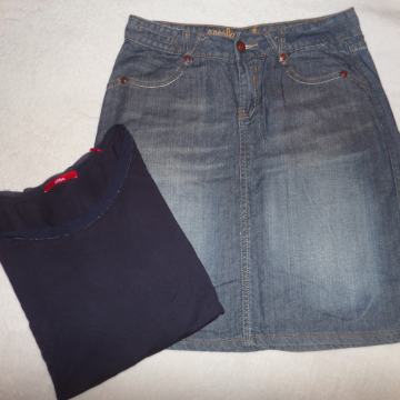 Jeans krilo + majica d.r. S*Oliver, št. 38/40