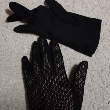 Modne črne rokavice S