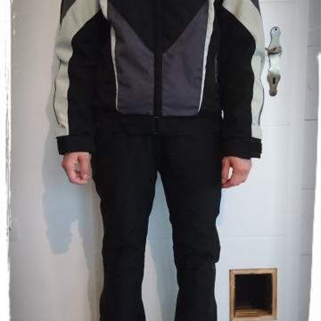 Motoristični komplet, jakna in hlače, podloga, škornji, Spyke, Ixs