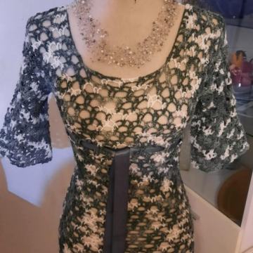 Ročno izdelana kvačkana tunika