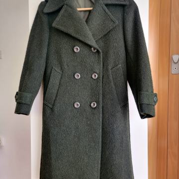 Vintage volnen dekliški plašč (vel. 12)