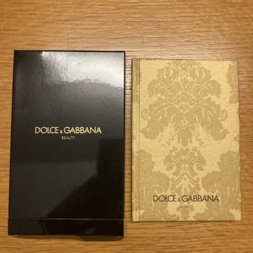 DOLCE & GABBANA NOTESNIK ZVEZEK BLOKEC ZA ZAPISKE ZLAT NOVO