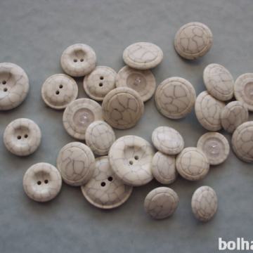 Gumbi vel. 30, 26, 23, 20 mm za plašč, kostim, obleko