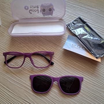 Nov okvir otroških očal s kombinacijo sončnih( ba magnet)