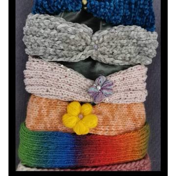 pleteni naglavni trak, unikat, ročno delo