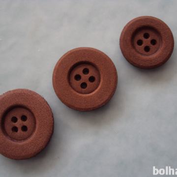 Usnjeni gumbi moški vel. 27 mm, 25 mm, 22 mm.