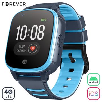 Otroška pametna ura Forever LooMe KW-500 LTE, modra