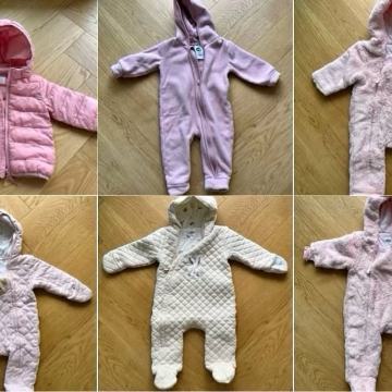 Komplet: 5 x zimski pajac in 1 x jaknica za deklico