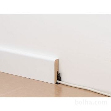Zaključne letve za tla, parket, laminat, FR60x16mm, belo b.
