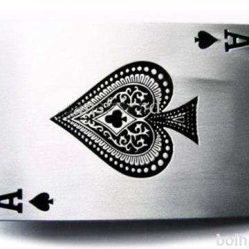 PIKOV AS - ACE of SPADE LUCKY POKER - ŠNOLA (buckle) za PAS