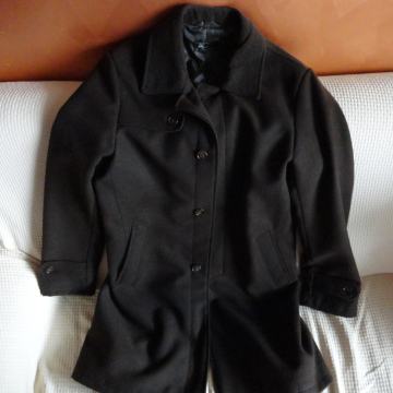 Moški plašč št50 dark brown,AC made italy,coppotto lungo.nov