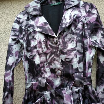 NOV ČRNO VIJOLČEN PREHODNI  PLAŠČ M