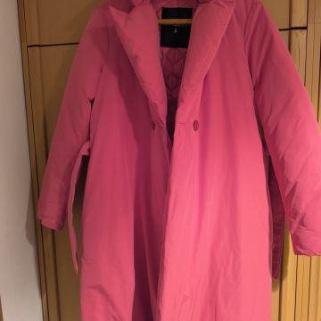 Prešit plašč Patrizia Pepe št. 40, ciklam roza, račje perje