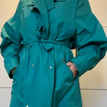 Ženski plašč Mura Muralist – vintage eleganten trench (S-L)