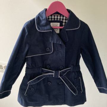 Temno moder plašček (Trench coat) 110 (4-5 let)