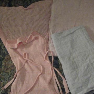 Povijalne plenice-roza 2kom+tetra plenici 2kom, dekliske plenice