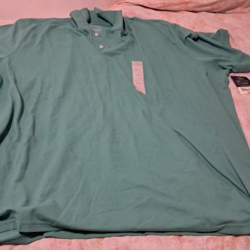 Polo majica, zelena mint, 4XL, z etiketo, St John's Bay