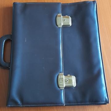 Retro usnjena poslovna torba - aktovka