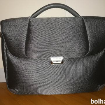 SAMSONITE poslovna AKTOVKA, srebrna, 2 predela, NOVA