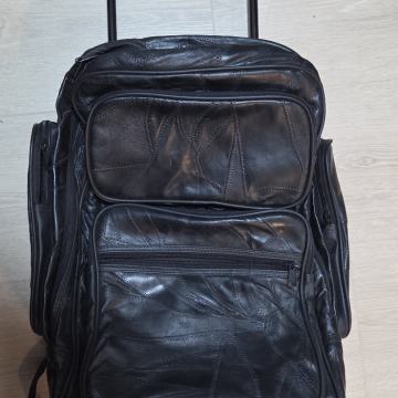 Usnjena mehka potovalna torba vintage