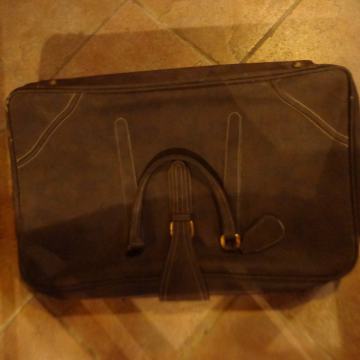 VINTAGE RJAVA POTOVALNA  TORBA