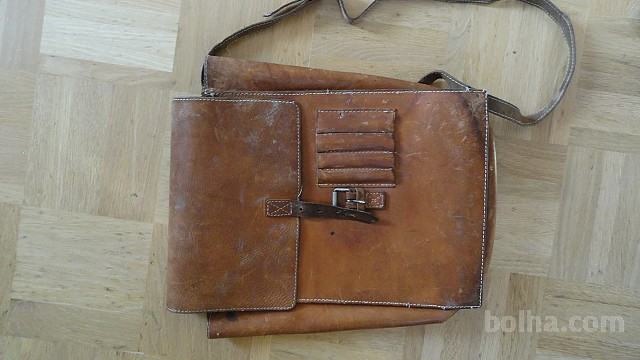 VINTAGE USNJENA TORBA