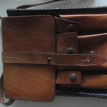 VINTAGE USNJENA TORBA
