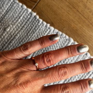 Zaročni prstan z diamantom, vel. 52, Zlatarna Sterle