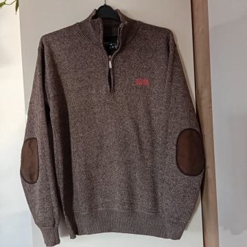 HUGO BOSS RJAV PLETEN PULOVER  XL/XXL