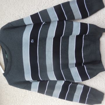 LACOSTE ORIGINAL SIVO ČRN PULOVER S/M