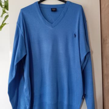 RALPH LAUREN MODER MOŠKI BOMBAŽNI PULOVER XL