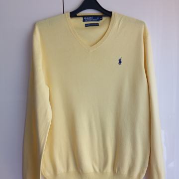 RALPH LAUREN  RUMEN TANJŠI PULOVER M/L