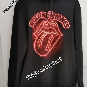 Rolling stones neon, Amplified, L, pulover s kapuco, nov