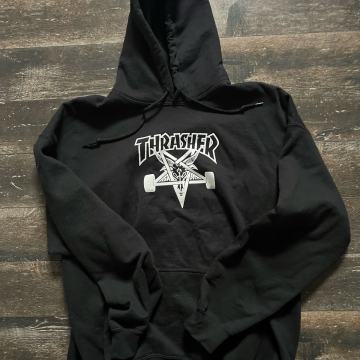 THRASHER Logo Hoodie/Pulover (št. XL)