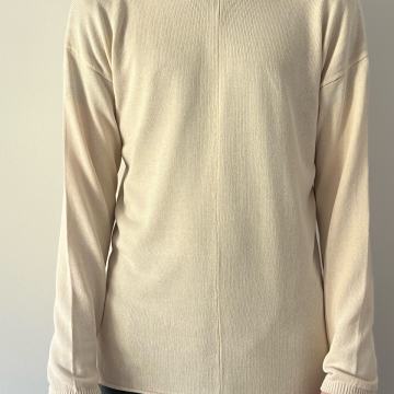 Zara man pleten pulover bež barve, velikost L