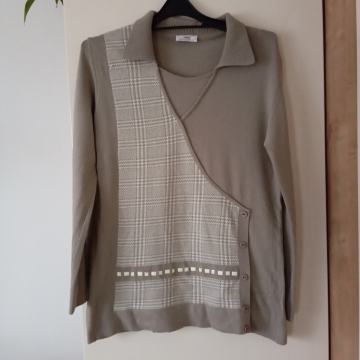 MG BEŽ FINO PLETEN PULOVER M/L