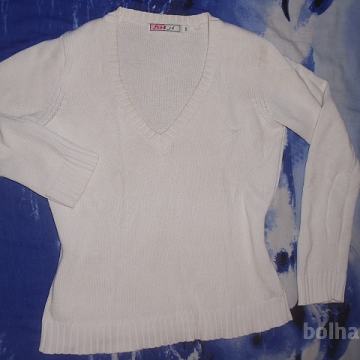 Beli najstniški ženski pulover št.S