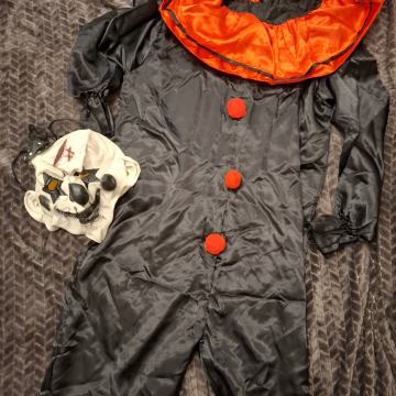 Maska in kostum za groznega klovna