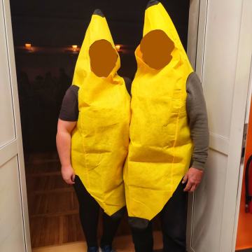 Pustni kostum banana, za odrasle, 2x