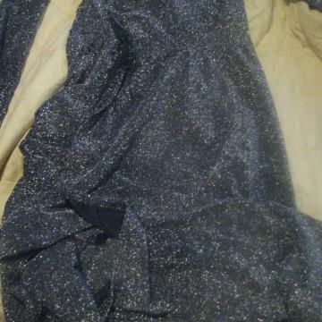 Pustni kostum- blesceca obleka z benesko masko, vel M, ODRASLI