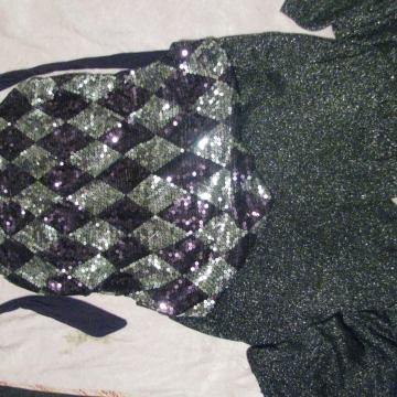 Pustni kostum-svetleče oblacilo z beneško masko, vel S-m, odrasli