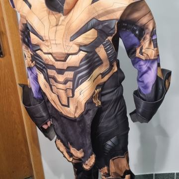 Kostum Thanos Avengers Endgame, obleka z masko